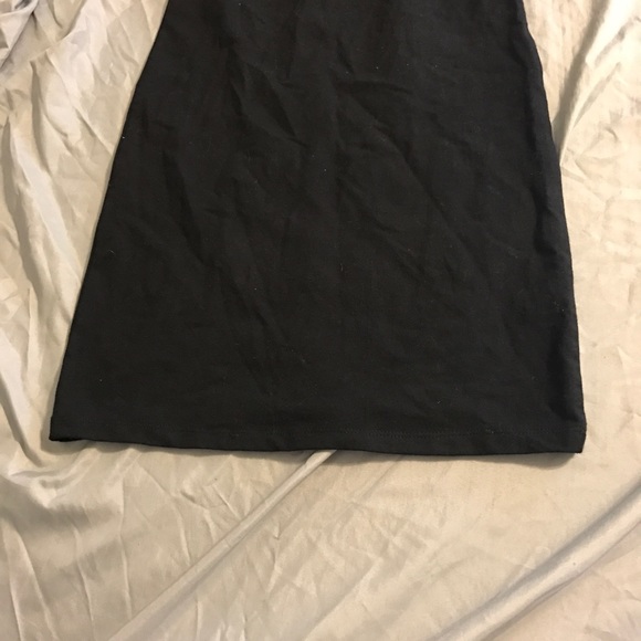 F21 Black Cross Back Cotton Mini Dress - Picture 4 of 7